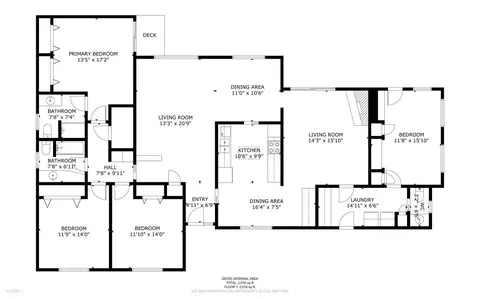 Floorplan - 3970 Rochdale Dr, Carmichael, CA 95608 photo 1 of 1
