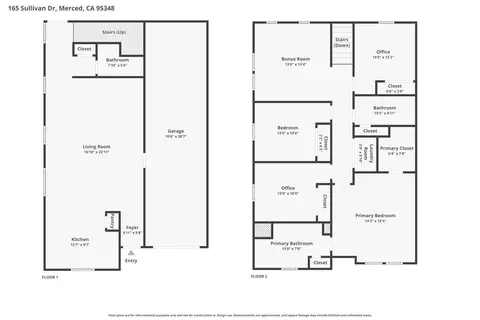 Floorplan - 165 Sullivan Dr, Merced, CA 95348 photo 1 of 1