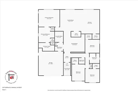 Floorplan - 2147 Saffron Dr, Manteca, CA 95337 photo 1 of 1