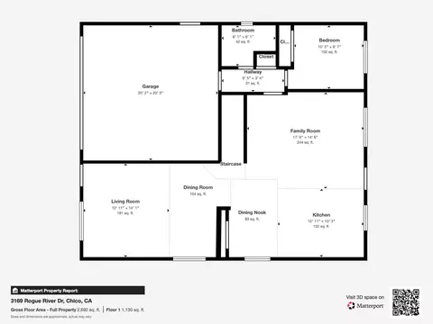 Floorplan - 3169 Rogue River Dr, Chico, CA 95973 photo 1 of 11