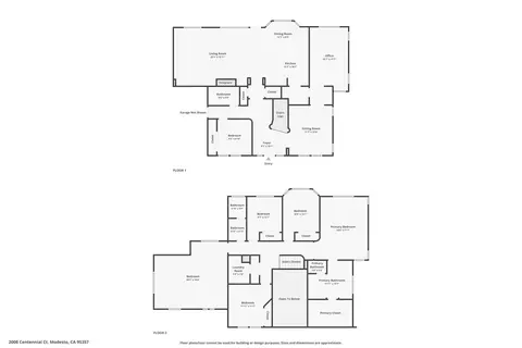 Floorplan - 2008 Centennial Ct, Modesto, CA 95357 photo 3 of 3