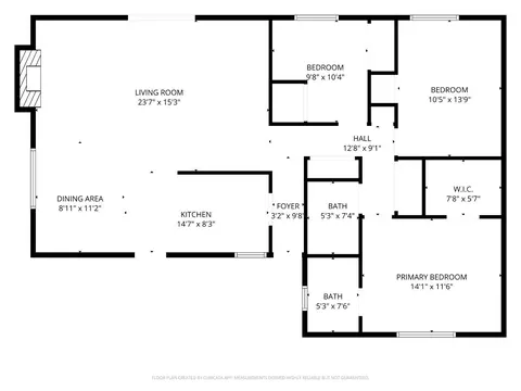 Floorplan - 1412 Silverado Dr, Modesto, CA 95356 photo 2 of 2