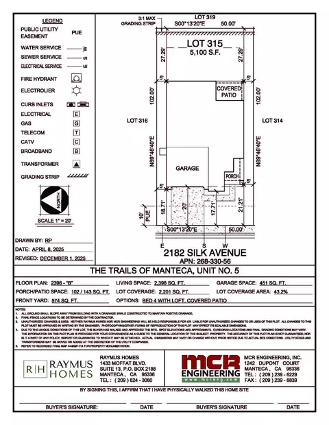 Floorplan - 2182 Silk Ave, Manteca, CA 95337 photo 3 of 3