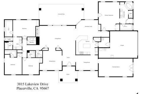 Floorplan - 3815 Lakeview Dr, Placerville, CA 95667 photo 1 of 1