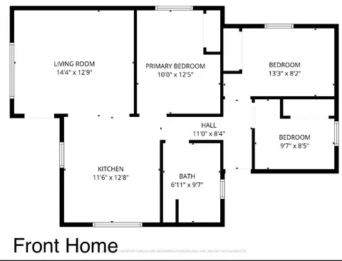 Floorplan - 521 Imperial Ave, Modesto, CA 95358 photo 1 of 2