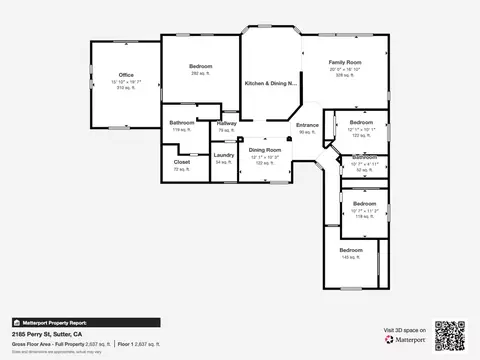 Floorplan - 2185 Perry St, Sutter, CA 95982 photo 1 of 5