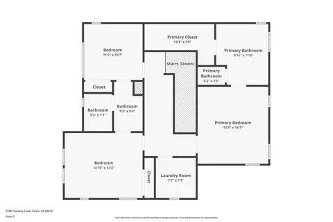 Floorplan - 2248 Cannery Loop, Davis, CA 95616 photo 2 of 2