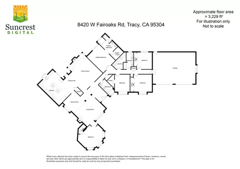 Floorplan - 8420 W Fairoaks Rd, Tracy, CA 95304 photo 1 of 1