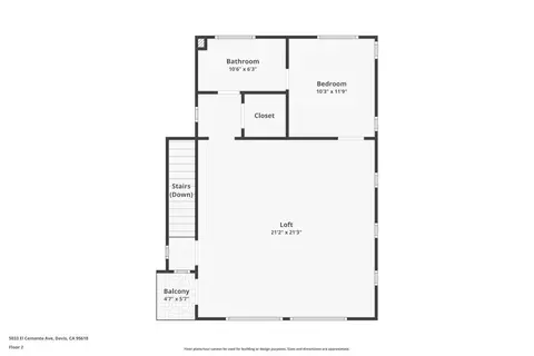 Floorplan - 5033 El Cemonte Ave, Davis, CA 95618 photo 2 of 3