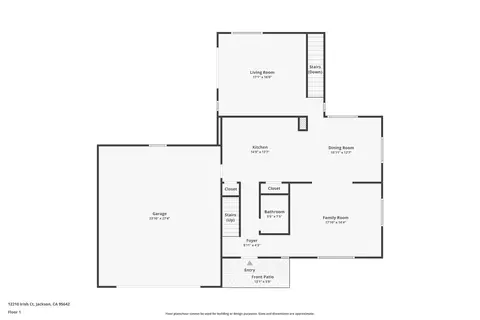 Floorplan - 12210 Irish Ct, Jackson, CA 95642 photo 3 of 4