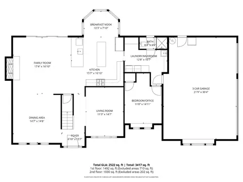 Floorplan - 2228 Cheyenne Way, Modesto, CA 95356 photo 1 of 3