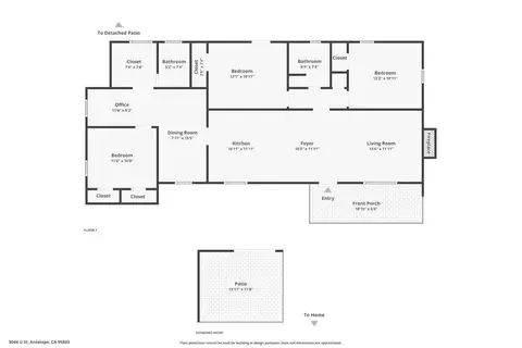 Floorplan - 3044 U St, Antelope, CA 95843 photo 1 of 2