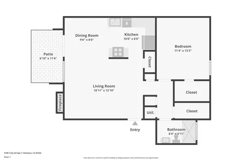 Floorplan - 3700 Tully Rd #57, Modesto, CA 95356 photo 1 of 1