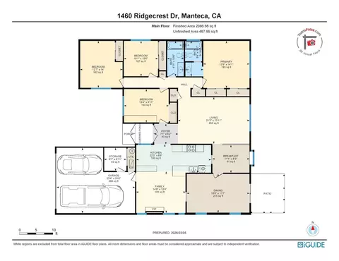 Floorplan - 1460 Ridgecrest Dr, Manteca, CA 95336 photo 1 of 1