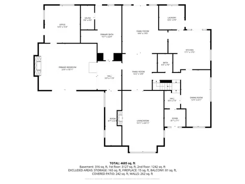 Floorplan - 2940 Garfield Ave, Carmichael, CA 95608 photo 1 of 5