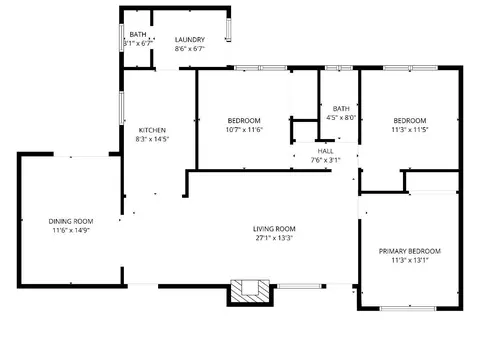 Floorplan - 5262 E Flagstone St, Carmichael, CA 95608 photo 1 of 1