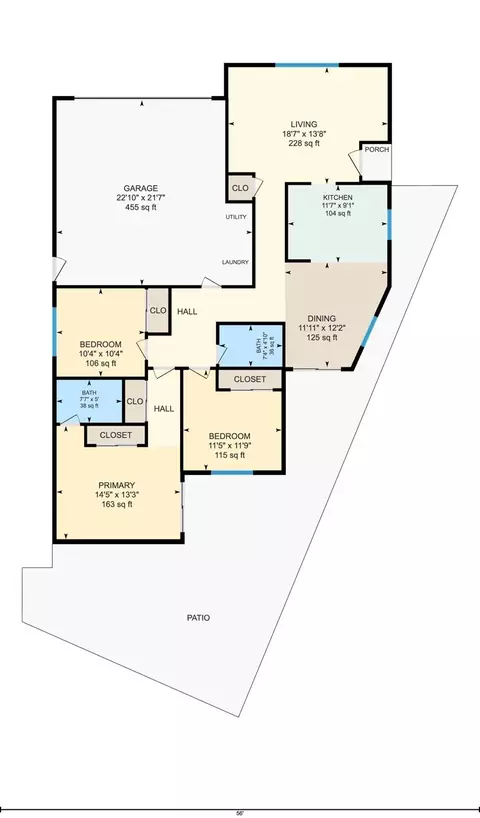 Floorplan - 552 W 4th St, Tracy, CA 95376 photo 1 of 1