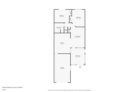 Floorplan - 2705 Brandywine, Davis, CA 95616 photo 1 of 1