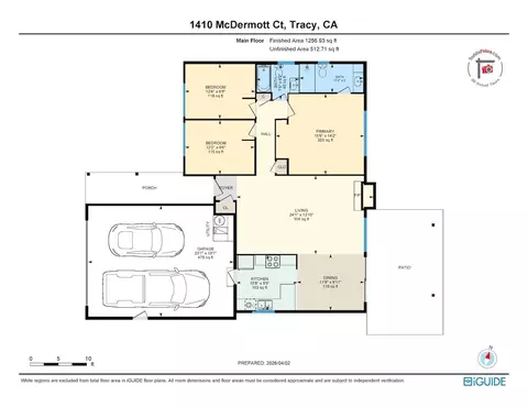 Floorplan - 1410 Mcdermott Ct, Tracy, CA 95376 photo 1 of 1