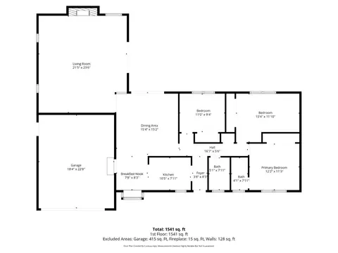 Floorplan - 5724 Beech Ave, Orangevale, CA 95662 photo 1 of 1