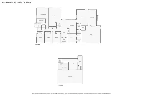 Floorplan - 632 Estrella Pl, Davis, CA 95616 photo 1 of 1