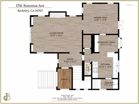 Floorplan - 1741 Sonoma Ave, Berkeley, CA 94707 photo 2 of 4