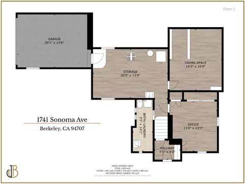 Floorplan - 1741 Sonoma Ave, Berkeley, CA 94707 photo 1 of 4