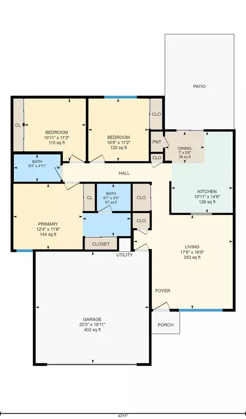 Floorplan - 2104 Sharon Way, Modesto, CA 95350 photo 1 of 1