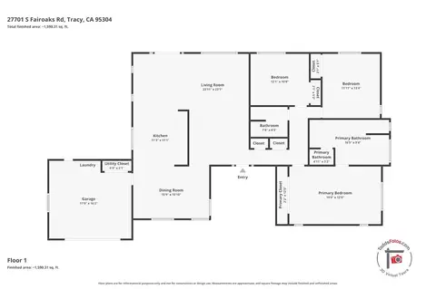 Floorplan - 27701 S Fairoaks Rd, Tracy, CA 95304 photo 1 of 1