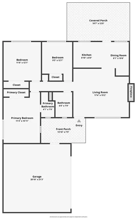 Floorplan - 3832 Henderson Way, Carmichael, CA 95608 photo 1 of 1