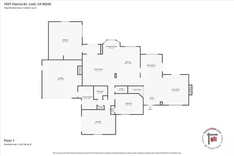 Floorplan - 1037 Vienna Dr, Lodi, CA 95242 photo 1 of 1