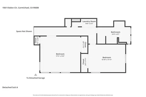 Floorplan - 1561 Elsdon Cir, Carmichael, CA 95608 photo 1 of 8