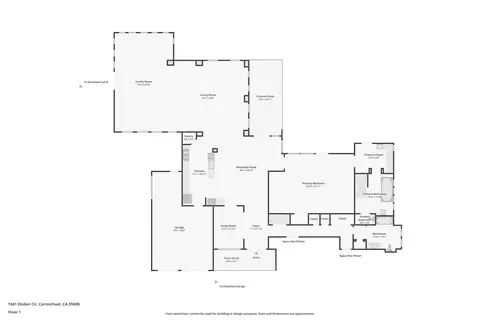 Floorplan - 1561 Elsdon Cir, Carmichael, CA 95608 photo 5 of 8