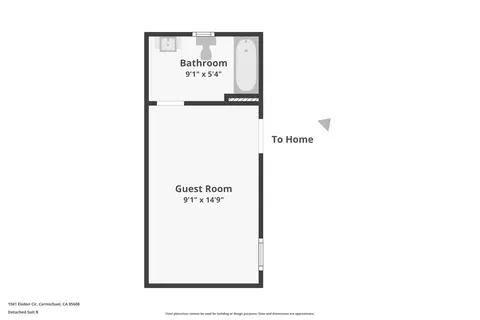 Floorplan - 1561 Elsdon Cir, Carmichael, CA 95608 photo 7 of 8