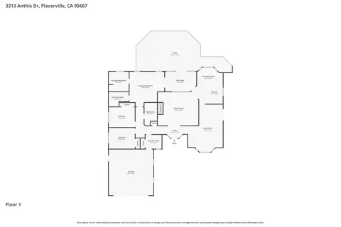 Floorplan - 3213 Anthis Dr, Placerville, CA 95667 photo 1 of 1