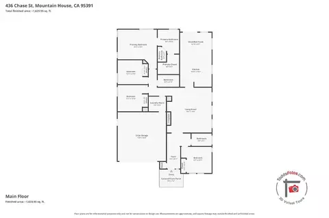 Floorplan - 436 Chase St, Tracy, CA 95391 photo 1 of 1