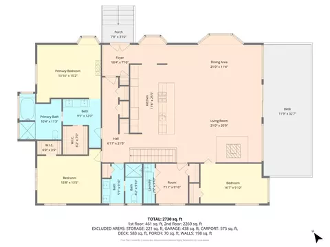 Floorplan - 1051 Sandalwood Dr, Murphys, CA 95247 photo 2 of 3