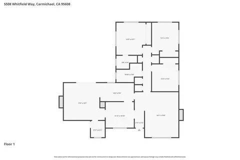 Floorplan - 5508 Whitfield Way, Carmichael, CA 95608 photo 1 of 1