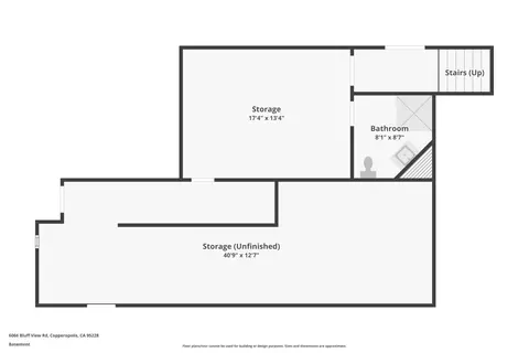 Floorplan - 6066 Bluff View Rd, Copperopolis, CA 95228 photo 3 of 4