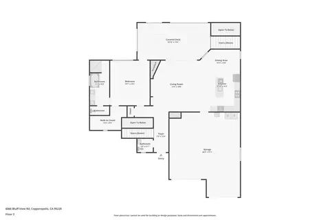Floorplan - 6066 Bluff View Rd, Copperopolis, CA 95228 photo 1 of 4
