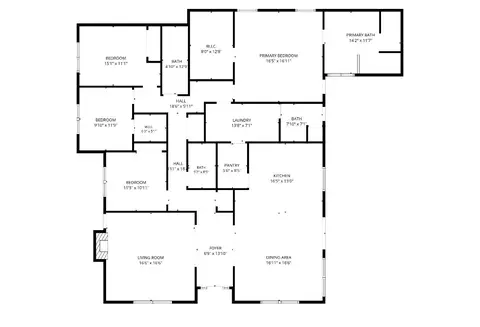 Floorplan - 4856 Hazelwood Ave, Carmichael, CA 95608 photo 1 of 1