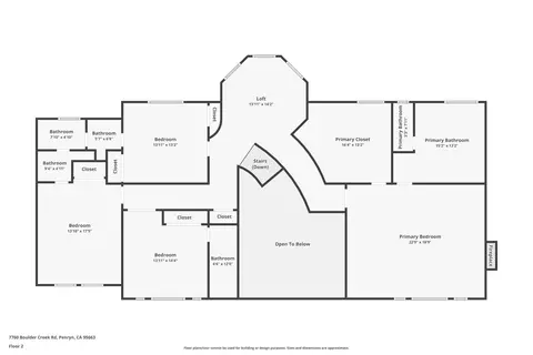 Floorplan - 7760 Boulder Creek Rd, Penryn, CA 95663 photo 2 of 4