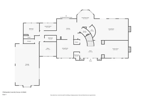 Floorplan - 7760 Boulder Creek Rd, Penryn, CA 95663 photo 1 of 4
