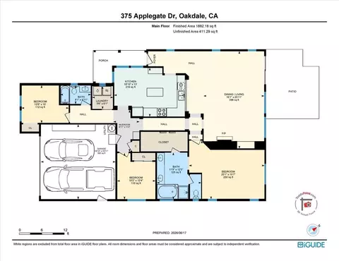 Floorplan - 375 Applegate Dr, Oakdale, CA 95361 photo 1 of 1