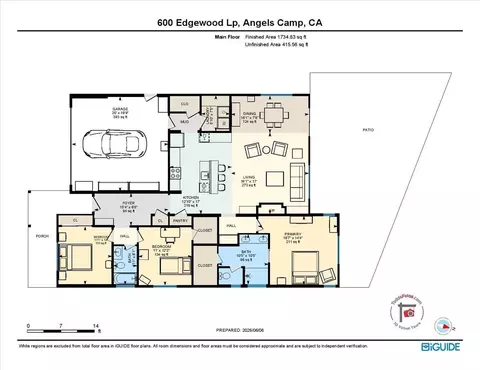 Floorplan - 600 Edgewood Loop, Angels Camp, CA 95222 photo 1 of 1