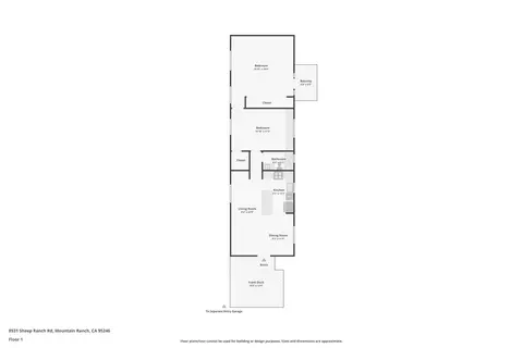 Floorplan - 8531 Sheep Ranch Rd, Mountain Ranch, CA 95246 photo 1 of 3