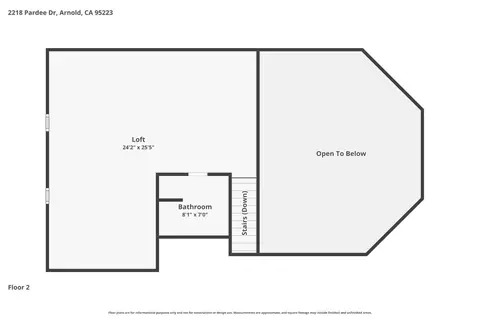Floorplan - 2218 Pardee Dr, Arnold, CA 95223 photo 2 of 2