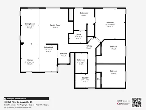 Floorplan - 1901 Fall River Dr, Linda, CA 95901 photo 1 of 1