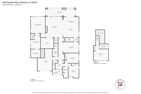 Floorplan - 3482 Rapallo Way, Manteca, CA 95337 photo 1 of 1