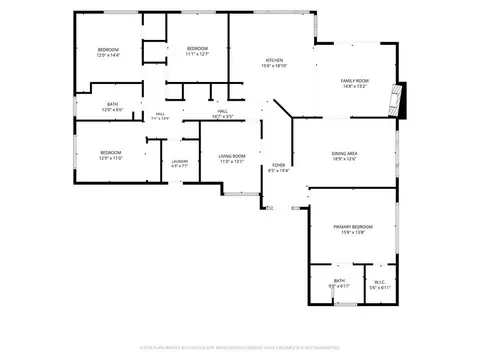 Floorplan - 7125 Willey Way, Carmichael, CA 95608 photo 1 of 1